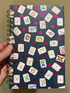 Studio Oh! Mahjong 200 Page Spiral Journal Notebook Front/Back Hardcover Cover